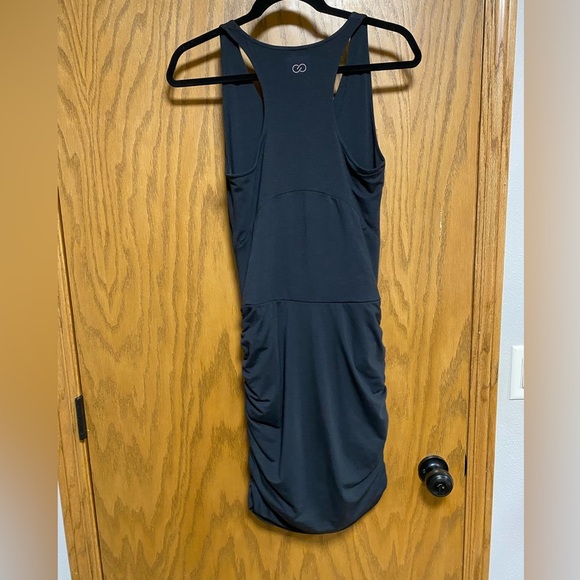 Calia Carrie Underwood Bodycon Halter Dress-Ruched Sides-Black Sz S - Picture 6 of 6